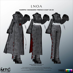 MANDARIN TRENCH-COAT 26-03【3アバター対応・VRChat想定】LNOA WHITE LABEL 26 COLLECTION 缩略图 3