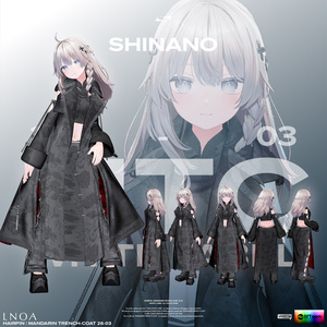 MANDARIN TRENCH-COAT 26-03【3アバター対応・VRChat想定】LNOA WHITE LABEL 26 COLLECTION 缩略图 8