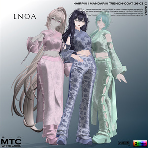 MANDARIN TRENCH-COAT 26-03【3アバター対応・VRChat想定】LNOA WHITE LABEL 26 COLLECTION 缩略图 16