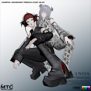 MANDARIN TRENCH-COAT 26-03【3アバター対応・VRChat想定】LNOA WHITE LABEL 26 COLLECTION 缩略图 22