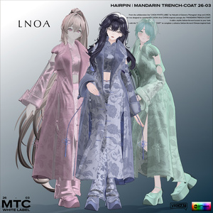 MANDARIN TRENCH-COAT 26-03【3アバター対応・VRChat想定】LNOA WHITE LABEL 26 COLLECTION 缩略图 17