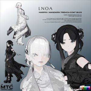 MANDARIN TRENCH-COAT 26-03【3アバター対応・VRChat想定】LNOA WHITE LABEL 26 COLLECTION 缩略图 15