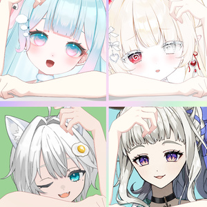 【Vtuber素材】こちらをのぞき込む素材【高画質＋商用利用権】
