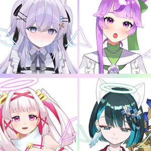 【Vtuber素材】天使風ネオンの素材【高画質＋商用利用権】