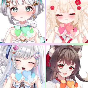 【Vtuber素材】こぼれるハートの素材【高画質＋商用利用権】