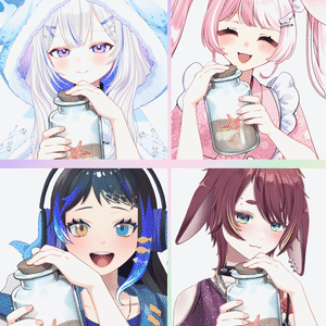 【Vtuber素材】海を閉じ込めた瓶の素材【高画質＋商用利用権】