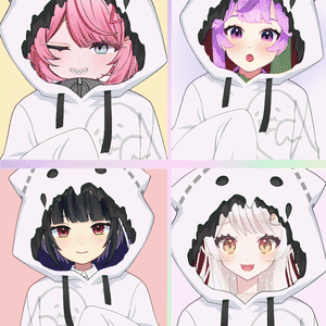 【Vtuber素材】おばけパーカーの素材【高画質＋商用利用権】
