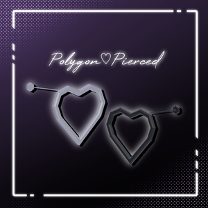 【無料】-Polygon♡Pierced-【全アバター使用可】