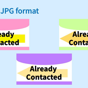 Already Contacted Stamp – 3 Colors (PNG/JPG)