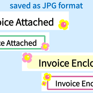 Invoice Stamps Set-4 types (PNG/JPG)