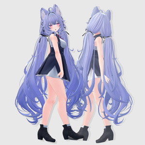 5アバター対応】 P♡P.Hair 07 【VRChat用ヘアモデル】 - P♡P.Hair