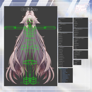 【16アバター対応 VRC Hair】ふわとろロングロングロングヘア 缩略图 20