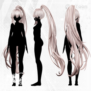 【16アバター対応 VRC Hair】 MYPonytail 缩略图 13