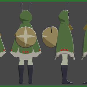 [Apple] 3D model (VRChat Avatar) 