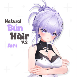 Natural Bun Hair [v2]🦡【10アバター対応】 缩略图 4