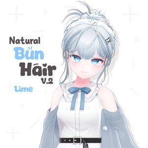 Natural Bun Hair [v2]🦡【10アバター対応】 缩略图 9