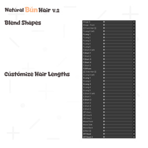 Natural Bun Hair [v2]🦡【10アバター対応】 缩略图 14