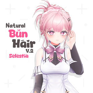 Natural Bun Hair [v2]🦡【10アバター対応】 缩略图 11