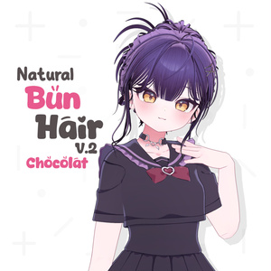 Natural Bun Hair [v2]🦡【10アバター対応】 缩略图 8
