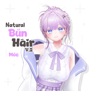 Natural Bun Hair [v2]🦡【10アバター対応】 缩略图 7