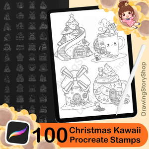 100 Procreate Christma...
