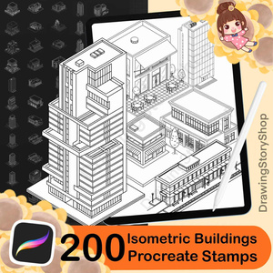 200 Procreate Isometri...