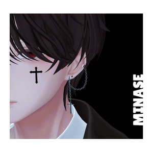 【7アバター対応】cross chain earrings 缩略图 7