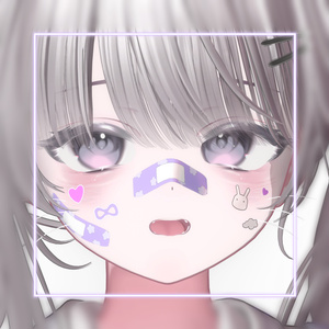 【7アバター対応】 Face StickerBand 🐇 缩略图 4
