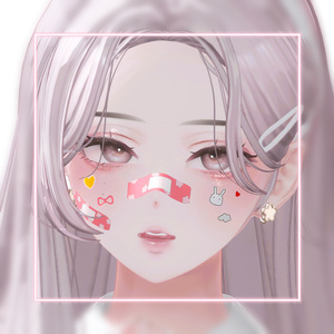 【7アバター対応】 Face StickerBand 🐇 缩略图 10