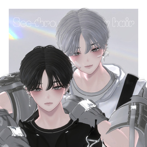 【4Avatars】 See-through Dandy hair