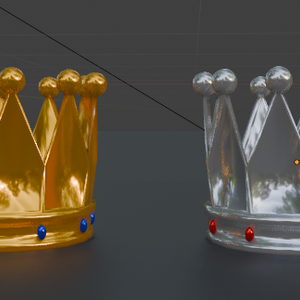 【blend】 王冠 / Crown 【金と銀 / gold and silver】