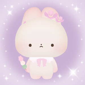 桜もち衣装（桜、お団子、リボン）わたこめこ、いぬいぬ、まろまげ
