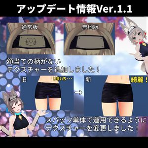 【京狐さん・沙猫さん用衣装】下髪付き当世風忍者装束 缩略图 7