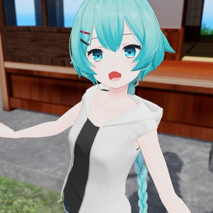 【3Dモデル】夏色袖なしパーカー 薄荷素体.ver【VRChat向け】 缩略图 4
