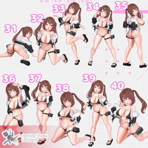 【11アバター対応】設定簡単♪ 撮影用ポーズ40種 "MH Pose Set 15"【APL対応】 缩略图 7