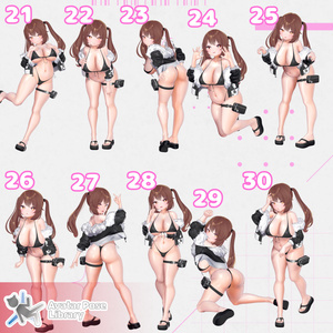 【11アバター対応】設定簡単♪ 撮影用ポーズ40種 "MH Pose Set 15"【APL対応】 缩略图 6