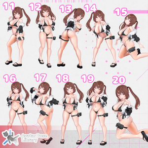 【11アバター対応】設定簡単♪ 撮影用ポーズ40種 "MH Pose Set 15"【APL対応】 缩略图 5