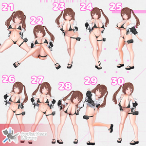 【11アバター対応】設定簡単♪ 撮影用ポーズ40種 "MH Pose Set 17"【APL対応】 缩略图 6