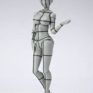 S.H.Figuarts ボディちゃん -矢吹健太朗- ワイヤーフレーム (Gray Color Ver.)