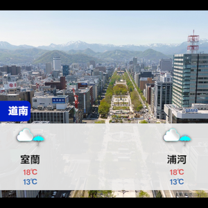【OBS用】TV天気予報ウィジェット