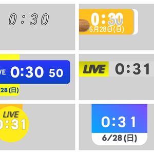 OBS Clock Plus OBS用時刻表示＆デザイナー