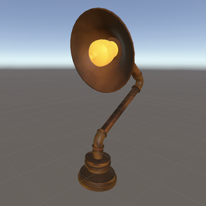 Desk lamp（木造電気スタンド）