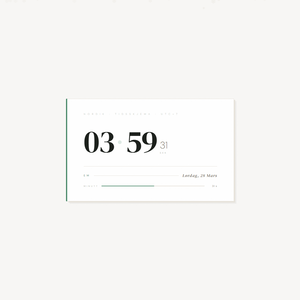 [OBS Widget] HTML Digital Clock — Nordic 🌲