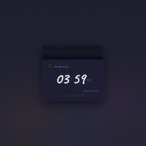 [OBS Widget] HTML Digital Clock — Lofi 🎵