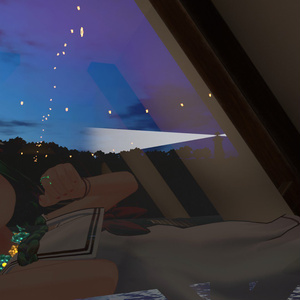 [VRChat World] Glassy Player Only Mirror ガラス風プレイヤーオンリーミラー