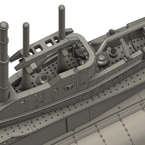 重巡洋艦高雄 1/400ペーパークラフト展開図 - papercraft