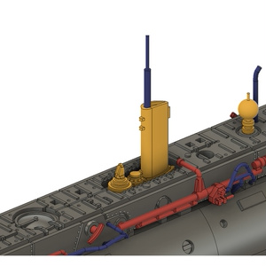 重巡洋艦高雄 1/400ペーパークラフト展開図 - papercraft