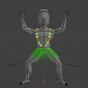 踊るモアイ