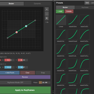【blender アドオン】curve editor