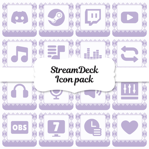 StreamDeck アイコンパック 121個【argyle】